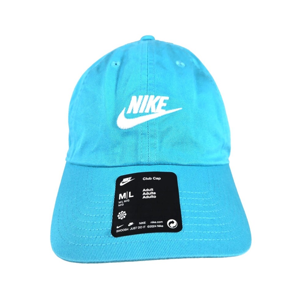 Nike Club Unstructured Futura Cap Hat in Turquoise Teal Adult Size M/L New